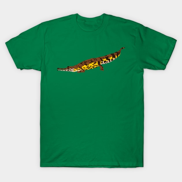 False Gharial Tomistoma T-Shirt by stargatedalek